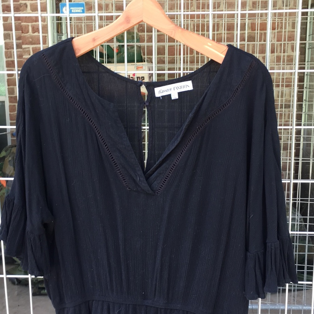 Black Ruffle Romper - Picture 4 of 4